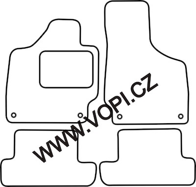 Autokoberce Audi TT 09/2006 - 09/2014 Royalfit (217)